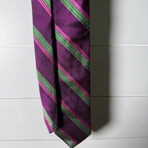 Brooks Brothers - "346" Pure Silk Striped Tie - Picture 5 of 6